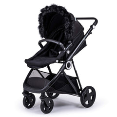 Pram Fur Hood Trim Attachment for Pushchair