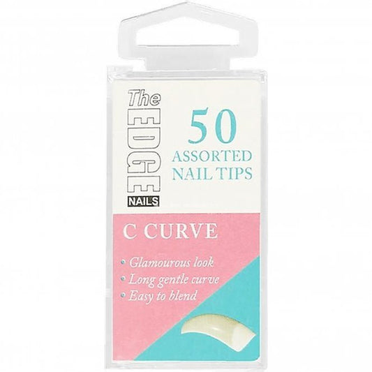 C Curve Assorted Nail Tips 50 Pack