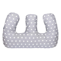 Twin Pregnancy Nursing Pillow - White Stars