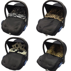 Universal Animal Print Car Seat Footmuff / Cosy Toes - Fits All 3 And 5 Point Harnesses - Fits All Models