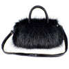 Elevate Your Style with the Fashion Lady PU Leather Faux Fur Handbag Shoulder Bag