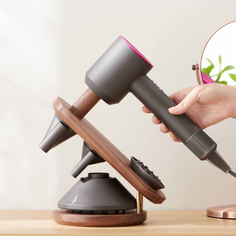 Upgrade Your Dyson Hair Dryer Storage with This Solid Wood Bracket