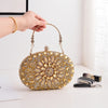 Elevate Your Style with the Oval Sunflower Diamond Evening Party Clutch Bag