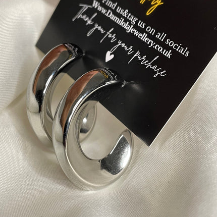 Silver ‘Celine’ Hoops