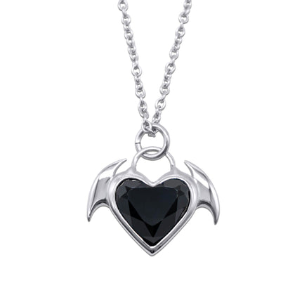 Nocturnal Succubus Heart Pendant Necklace