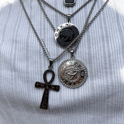 Ancient Ankh Noir Necklace