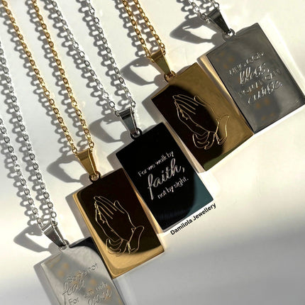 ‘So Do Not Fear’ Necklace - Gold/Silver - Double Sided