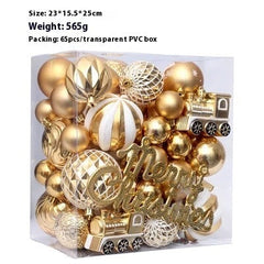 Christmas Decorations 6CM Painted PET