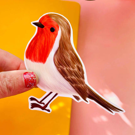 Garden Birds 10cm Vinyl Stickers: Nature Inspired Waterproof Decals