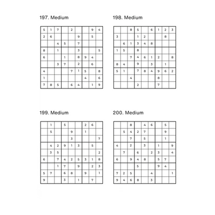 1000 Sudoku Puzzles - 5 DIFFICULTY LEVELS - 4 Per Page - Large Print - Solutions Included