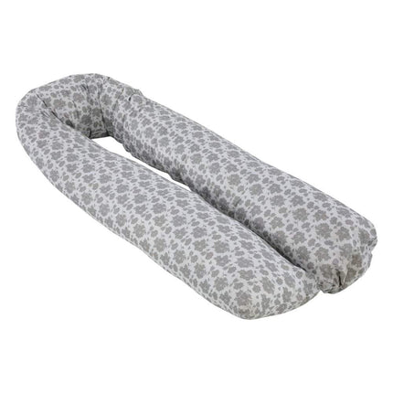 12 Ft Maternity Pillow Case - Grey Floral