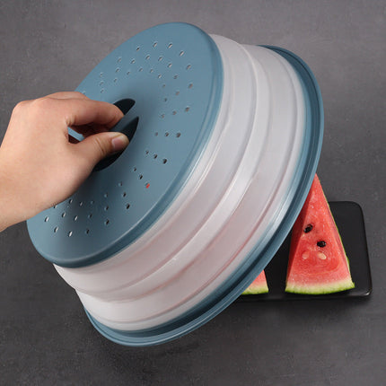 Collapsible Microwave Ovens Cover Food Storage Fresh-keeping Cover Fruit Vegetables Colander Strainer Lid Drain Basket