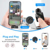 PULUZ Kabelloses Lavalier-Mikrofon für iPhone / iPad, 8-poliger Empfänger und Dual Mi 