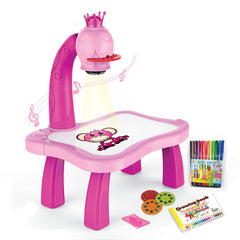 Children Smart Projector Painting Drawing Projector Table Desk Toy