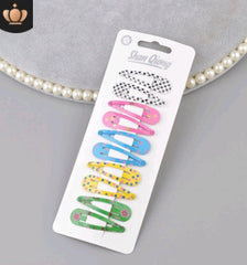 Children's water drop BB clip 5 cm solid color thick BB clip star love printing BB clip Liu seaside clip