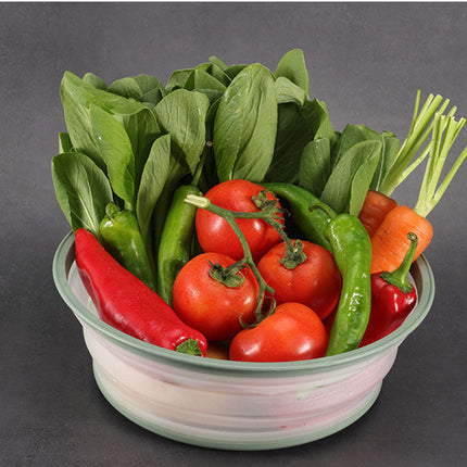 Collapsible Microwave Ovens Cover Food Storage Fresh-keeping Cover Fruit Vegetables Colander Strainer Lid Drain Basket