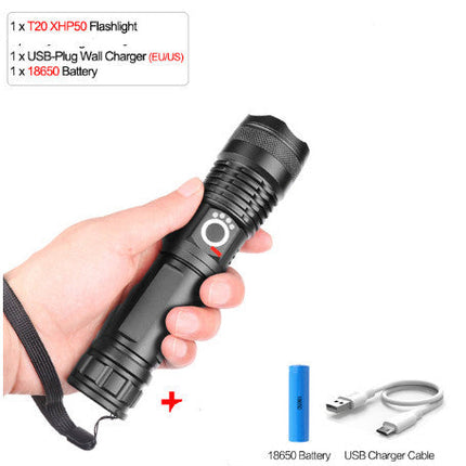 USB Charging Zoom P50 Flashlight