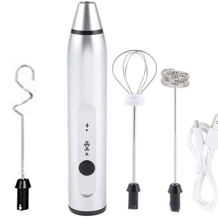 Rechargeable Electric Milk Frother Automatic Kitchen Juice Food Mixer Cream Egg Beater Blender
