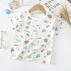 Children's Short-sleeved T-shirt cotton Baby Half-sleeved Bottoming Shirt