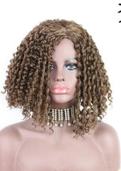 African Small Curls Mechanism Rose Inner Net Middle-Aged And Elderly Short Curly Hair