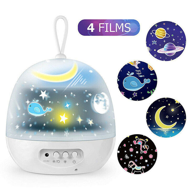 Night Light Projector  360° Rotating 8 Lighting Modes LED Lights Bedroom Decoration