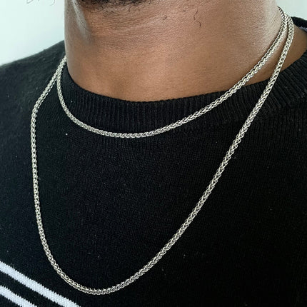 Steel Wheat Chain - Silver/Gold