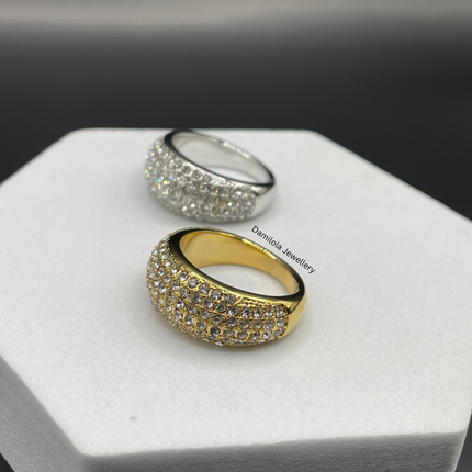 Diamanté Glow Ring