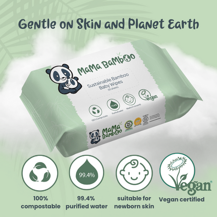 Mama Bamboo Sustainable Baby Wipes