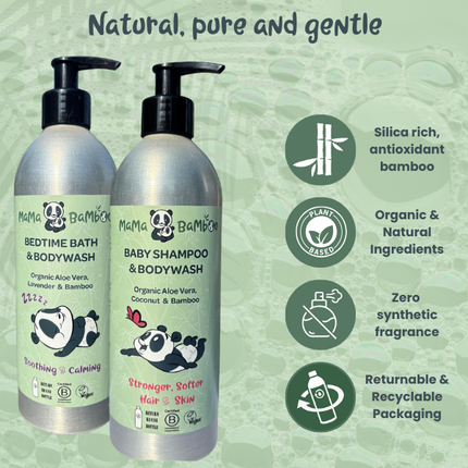 Mama Bamboo Organic Baby Bedtime Bath and Bodywash