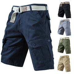 Summer Cargo Shorts With Pockets Fashion Solid Short Pants