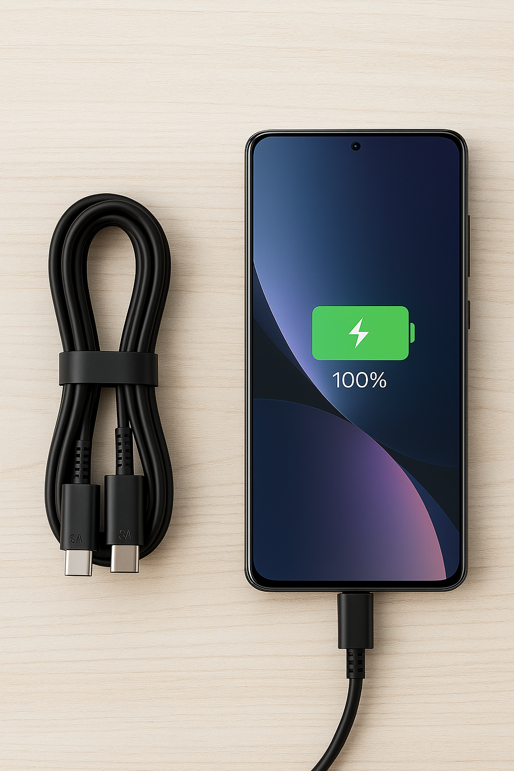 2PCS PD 45W USB-C Cable – Super Fast Charging Type-C Data Cable for Samsung Galaxy S20/S21/S22/S23 Ultra, Note 10/20, A53/A54 & More