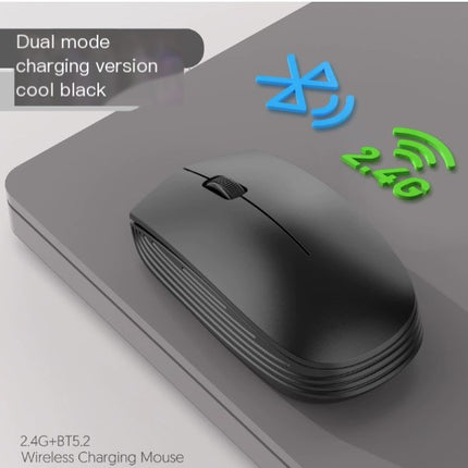 811 3 Keys Laptop Mini Wireless Mouse Portable Optical Mouse, Spec: Battery Version (Black)