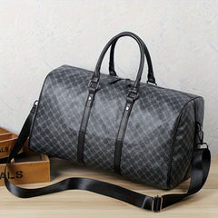 A Large Capacity Black Tote Bag for Travel, Gym, and Short Trips.