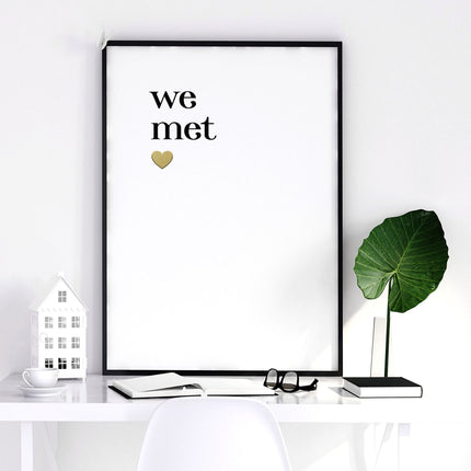 1st year anniversary gift | set of 2 wall art prints for Bedroom