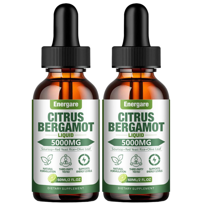 2 Pack Citrus Bergamot Liquid Drops 5000mg – Cholesterol Support (4 oz)
