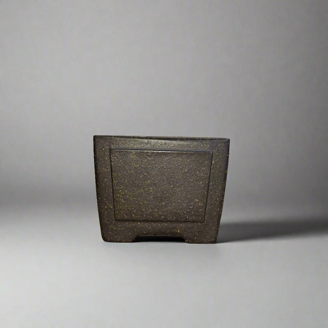 10cm Premium Unglazed Bonsai Pot | Cascade | 10cm x 10cm x 8cm | Brown