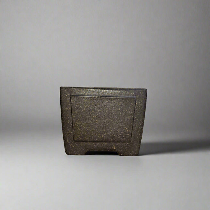 10cm Premium Unglazed Bonsai Pot | Cascade | 10cm x 10cm x 8cm | Brown