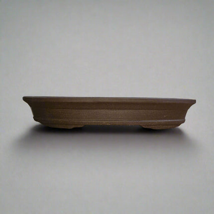 33cm Unglazed Bonsai Pot | Oval | 33cm x 23cm x 5cm | Brown
