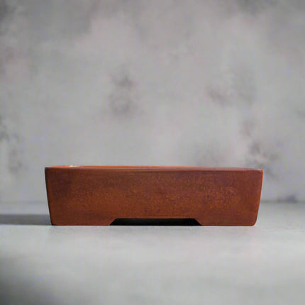 17cm Premium Unglazed Bonsai Pot | Rectangle | 17cm x 9cm x 5cm | Brown