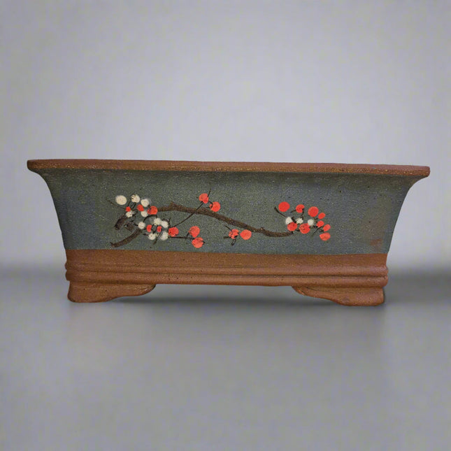 35cm Unglazed Bonsai Pot | Rectangle | 35cm x 26cm x 14cm | Brown