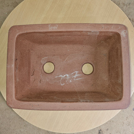 35cm Unglazed Bonsai Pot | Rectangle | 35cm x 26cm x 14cm | Brown