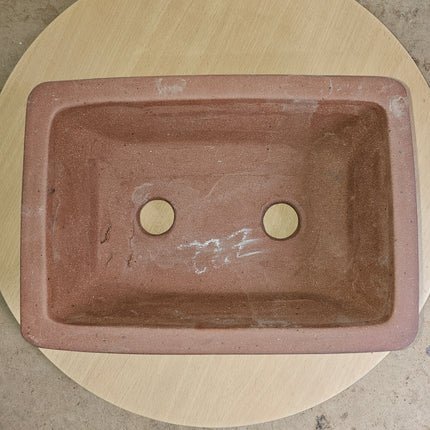 28cm Premium Unglazed Bonsai Pot | Rectangle | 28cm x 20cm x 10cm | Brown