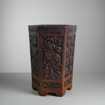 17cm Premium Unglazed Bonsai Pot | Cascade | 17cm x 25cm | Brown
