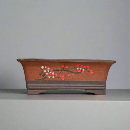 35cm Unglazed Bonsai Pot | Rectangle | 35cm x 26cm x 14cm | Brown
