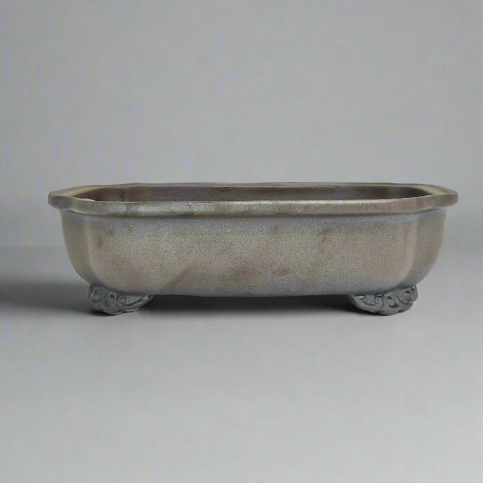 23cm Premium Unglazed Bonsai Pot | Rectangle | 23cm x 18cm x 7cm | Brown