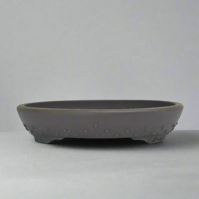 30cm Premium Unglazed Bonsai Pot | Oval | 30cm x 24cm x 6cm | Brown