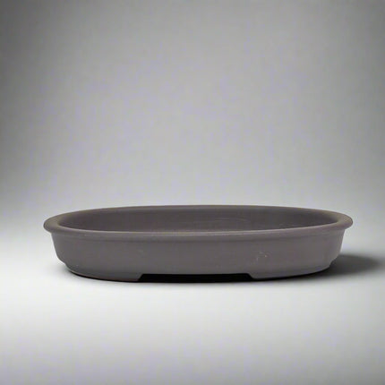 20cm Premium Unglazed Bonsai Pot | Oval | 20cm x 15cm x 3cm | Brown