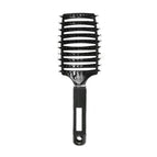 Black double hair [rubber-coated big bend comb]]