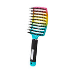Colorful gradient double hair [rubber covered big bend comb]]