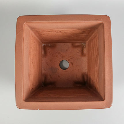 25cm Premium Unglazed Bonsai Pot | Cascade | 25cm x 25cm x 23cm | Brown